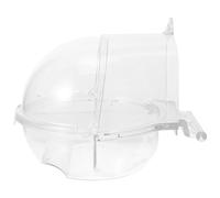 ROMISBABA Bañera Colgante para Pájaros Pequeños, Baño para Loros y Periquitos, Accesorio Plástico Transparente para Jaulas, Suministros para Aves, Baño Seguro y Fácil de Limpiar