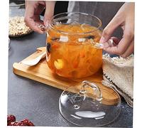 ROMISBABA Bol de Vidrio con Tapa y Doble Asa Resistente al Calor para Sopa Fideos y Ensaladas con Diseño Ventilado para Cocina Hogar y Apartamentos Capacidad Grande Nórdico Transparente