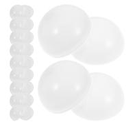 ROMISBABA Bolas de Lotería Huecas de Plástico 4 CM Blancas 30 Piezas para Rifas y Sorteos en Fiestas Balones de Juego Esféricas Reutilizables para Eventos y Actividades Recreativas