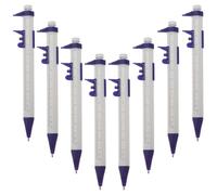 ROMISBABA Bolígrafo Calibrador Vernier Multiusos para Estudiantes, Bolígrafo Regla 0-100 Mm, Tinta Azul, Paquete de 8 Piezas, Herramienta Portátil de Material Escolar para Oficina y Escuela