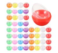 ROMISBABA Bolitas para Máquina Expendedora, Bolas Vacías Rellenables de Pp, Redondas, 100 Pcs, 45mm, para Caramelos y Mini Juguetes, Regalos de Fiesta y Bodas Color Color Aleatorio