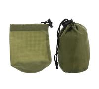 ROMISBABA Bolsa con Cordón, 2 Unidades, Color Verde Militar, Compacta y Plegable, Organizador Portátil para Emergencias y Actividades al Aire Libre