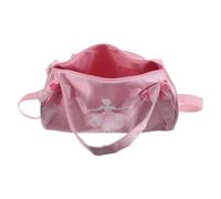 ROMISBABA Bolsa de Ballet para Niñas Rosa Diseño de Bailarina, Bolso de Hombro Ligero de 30X17 CM en Poliéster Resistente al Agua, Adecuado para Clases de Baile y Transporte de Tutús y