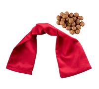 ROMISBABA Bolsa de Masaje para Espalda y Hombros 1 Unidad Bolsa de Tela Roja 300g Efecto Percusión Relajante Masaje Corporal Portátil Uso en Oficina y Viajes Cuidado Muscular