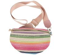 ROMISBABA Bolso Cintura Mujer Estilo Fanny Pack al Aire con Cremallera Resistente para Viaje y Deportes Bolsa de Cintura Duradera y Práctica para Chicas Color Rosa
