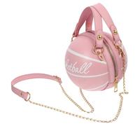 ROMISBABA Bolso de Hombro de Baloncesto Impresión Creativa, Tamaño Compacto y Material Duradero, Adecuado para Mujeres Jóvenes en Uso Casual, Color Rosa