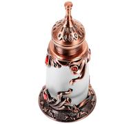 ROMISBABA Botella de Perfume Frasco Decorativo y Portátil de 15ml Vintage de Aleación para Decoración del Hogar y Sala de Estar