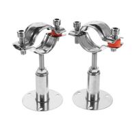 ROMISBABA Botellero de Pared Metálico Ajustable para Botellas Individuales Soporte Portabotellas 2 Piezas para Vino y Refrescos Estante Compacto para Cocina y Bar Abrazadera Regulable