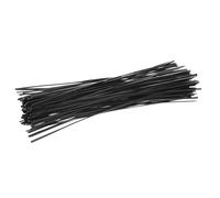 ROMISBABA Bridas de Alambre Galvanizado Negro para Jardín y Cables, 500 Unidades de 15cm, Flexibles y Resistentes para Atado y Organización