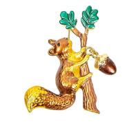 ROMISBABA Broche De Ardilla De Dorada Pin Decorativo Para Suéter Insignia De Ropa Creativa Original Para y Familiares