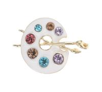 ROMISBABA Broche De Plato De Goteo Creativo Broche De Pintura De De Té Artista Para Mujer Accesorio Brillante Para Solapa De Corbata Fiesta De Acción De Gracias Guardar Lugar