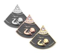 ROMISBABA Broche de Solapa para Mujer 3 Piezas de Aleación Diseño de Embrión de Ñiño, Pin Estético para Decoración de Ropa y Mochila, Accesorio Original para Uso Diario y Regalos