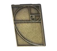 ROMISBABA Broche Espiral Proporción Vintage Estilo Medieval Pin Matemático Retro Para Chaquetas Mochilas Accesorios Elegantes Clase