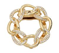 ROMISBABA Bufanda Hebilla Bufanda Lazos Anillo Hebilla De Camiseta Sostenedor Del Anillo De La Ropa Anillo De Lazos De Camisa Bufanda Lazos Hebilla Anillo De Vestido Aleación Golden