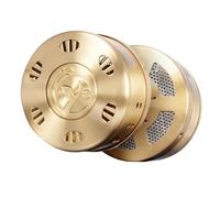 ROMISBABA Caja de Moxibustión Portátil Base y Tapa Ligera de Cobre Dorado sin Humo para Masaje y Terapia de Adultos y Personas Mayores