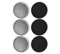 ROMISBABA Caja Limpiadora para Brochas de Maquillaje 3 Juegos Esponjas y Estuches Metálicos para Eliminar Pigmentos y Polvos Secos Apta para Uso Sombras de Ojos y Base