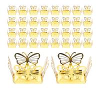 ROMISBABA Cajas de Dulces Huecas Cuadradas 50 Piezas Doradas Espejo para Chocolates y Golosinas, Embalaje Decorativo para Fiestas, Bodas y San Valentín, Papel Creativo para Postres