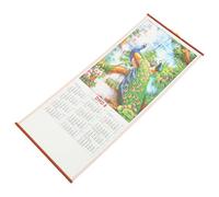 ROMISBABA Calendario Colgante Chino 2024 del Año del Dragón, Calendario Lunar Mensual Grande de Pared, Diseño Clásico en Papel Tipo Pergamino para Decoración y Planificación Diaria