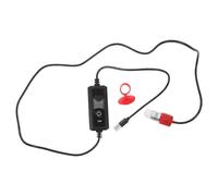 ROMISBABA Calentador de Acuario Pequeño USB 15w Tubo de Cuarzo Ajustable, Termostato Digital Grados Celsius/Fahrenheit, Varilla Calefactora para Peceras Betta y Acuarios de Agua Dulce,