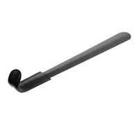 ROMISBABA Calzador Portátil Negro de Acero Inoxidable Funda de Cuero, Ayudante de Calzado Doméstico Viaje, Alzazapatos Pequeño y Resistente para Facilitar el Uso de Zapatos Cómodamente