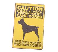 ROMISBABA Cartel De Advertencia Para Perros De Señal Prohibido Entrar Sin Permiso Decoración Vintage Para Jardín y Patio Fácil Instalación Pre-perforados