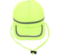 ROMISBABA Casco de Seguridad Reflectante para Trabajo, Gorra Protección Tiras Reflectantes, Sombrero Parasol Fluorescente Amarillo para Exteriores, Obra y Taller