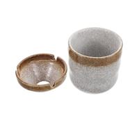 ROMISBABA Cenicero Retro a Prueba De Viento Estilo Japonés, Cerámica Lavable, Diseño Embudo para Restaurante y Hogar, Decoración Vintage,