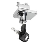 ROMISBABA Cerradura Seguro de 5-8mm con Llave de Puerta de Vidrio de Aleación de Zinc Fácil Instalación para Gabinete para Aplicaciones Hogar y Negocios