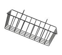 ROMISBABA Cesta Colgante de Alambre Pequeña Negra, Estante Multifunción para Baño y Cocina, Resistente al Agua, Organizador de Pared para Almacenaje y Orden en Espacios Reducidos