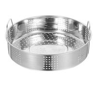 ROMISBABA Cesta Vaporera de Acero Inoxidable 25 CM Asas Dobles Rejilla para Vaporera de Bollos y Albóndigas Utensilio de Cocina para Vapor Casero y Restaurante