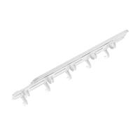 ROMISBABA Colgador Adhesivo Deslizante para Cocina Organizador sin Taladro para Utensilios y Tazas Soporte Resistente para Debajo de Armarios Diseño Práctico y Duradero Color Blanco