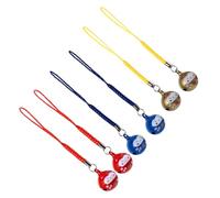 ROMISBABA Colgantes de Gato Suerte de Cobre con Campanas Decoración Práctica para Móvil y Bolsa Colores Azul Rojo y Dorado Accesorios Duraderos y Atractivos para Uso Diario