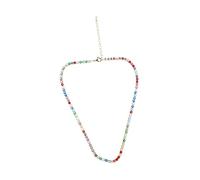 ROMISBABA Collar De Circonitas De Cadena De Tenis Para Mujer Collar De Circonitas Para Fiesta De Verano Playa Vacaciones Para Mujer