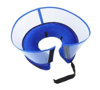 ROMISBABA Collar Inflable para Perros y Ajustable para Recuperación Postoperatoria Protección del Previene Mordeduras y Rasguños Azul