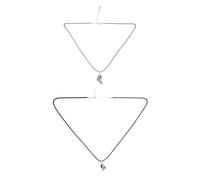 ROMISBABA Collares de San Valentín 1 Par Diseño Demonio y Ángel Cuerda Negra Accesorios Elegantes para Compromiso Aniversario y Regalos de Cumpleaños