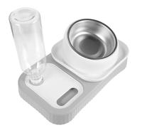 ROMISBABA Comedero y Bebedero para Gatos Doble Cuenco Dispensador De Agua y Comida Material Duradero Tamaño Mediano Uso Doméstico y Profesional para Gatos y Cachorros