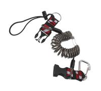 ROMISBABA Correa para Cámara de Buceo Antipérdida con Hebilla de Liberación Rápida Cuerda Retráctil de Neopreno Negra con Bandera de Buceo Resistente y Visible para Actividades