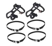 ROMISBABA Correas Profesionales para de Bicicleta con Clips de Plástico Resistentes y Ajustables Duraderas y Antideslizantes Compatibles con Bicicletas de Montaña y Carretera Incluye de
