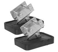 ROMISBABA Cubierta Protectora para Patas de Escalera de Aluminio, 2 Piezas de Goma Antideslizante y Diseño Retráctil, Accesorios para Escaleras de Mano
