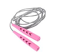 ROMISBABA Cuerda de Saltar Ajustable para Fitness con Mango Cómodo y Cubo de Almacenamiento Soga Deportiva para Adultos y Accesorio Práctico para Ejercicio y Exámenes Físicos Color Rosa