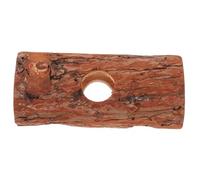 ROMISBABA Cueva de Escondite y Túnel de Juguete para Hámster, Material Sintético Marrón, Refugio Masticable Adecuado para Jaulas y Animales Pequeños