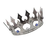 ROMISBABA de Medieval para Hombre Diadema de Acrílico con Cristales Accesorio Metálico Resistente para Fiestas de Disfraces Halloween Cumpleaños de Cosplay