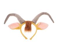 ROMISBABA Diadema de Cosplay Cuernos de Oveja de Felpa Adultos, Accesorio Portátil y Fácil de Combinar para Fiestas de Halloween y Desfiles
