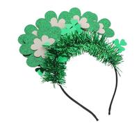 ROMISBABA Diadema de Trébol Verde Doble para Mujer Accesorio Festivo Cómodo y Resistente para Celebración del Día de San Patricio