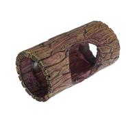 ROMISBABA Escondite para Reptiles con Ventosa Cueva de Resina con de Corteza Refugio para Anfibios Terrarios Decoración para Hábitats de Tortugas Geckos Serpientes y Acuarios