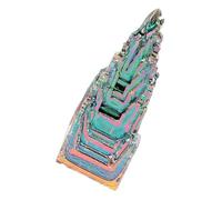 ROMISBABA Espécimen Mineral Cristalino de Bismuto Irregular 20 G Piedra Decorativa Artesanal para Escritorio y Hogar Muestra RARA de Cristal Mineral para Decoración y Colección