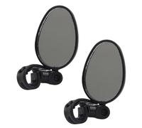 ROMISBABA Espejo Retrovisor para Bicicleta y Motocicleta 360° Giratorio Ajustable Manillar Juego de 2 Espejos Ovalados para Seguridad Ciclismo y Scooter