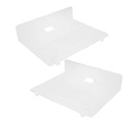 ROMISBABA Estantes Flotantes de Pared Transparentes de Acrílico, 2 Piezas, Tamaño Pequeño, Ajuste de Altura y Ángulo, para Macetas, Altavoces y Cámaras, Uso Multifuncional en Hogar