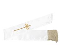 ROMISBABA Estola de Clérigo Reversible Bordada con Cruz y Paloma para Hombres Accesorio de Collar Pastoral para Ceremonias Religiosas y Bodas Chal Pastoral Blanco para Sacerdotes