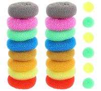 ROMISBABA Estropajos para Fregar Platos y Ollas en Colores Variados, Bolas Redondas de PP No Rayantes, 30 Unidades para Limpieza en Cocina Color Aleatorio